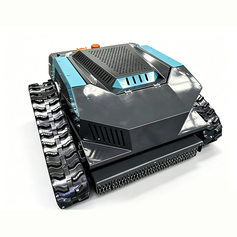 Tracked lawn mower